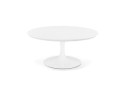 CT01230WHWH 5404028321515 Table basse de salon ronde BUSTER MINI en bois et métal blanc - à̃ 90 cm