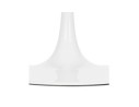 Table basse de salon ronde BUSTER MINI en bois et métal blanc - à 90 cm