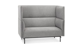 SO06350LG 5404028308585 Canapé acoustique 2 places VISAVI avec haut dossier en tissu gris clair