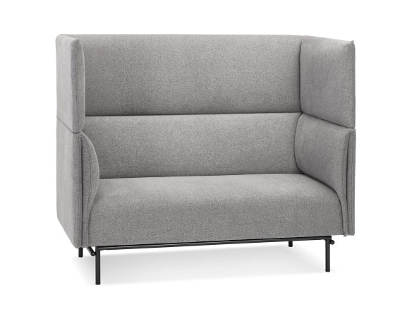 SO06350LG 5404028308585 Canapé acoustique 2 places VISAVI avec haut dossier en tissu gris clair