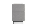 Canapé acoustique 2 places VISAVI avec haut dossier en tissu gris clair