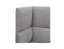 Canapé acoustique 2 places VISAVI avec haut dossier en tissu gris clair
