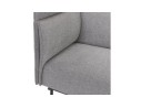 Canapé acoustique 2 places VISAVI avec haut dossier en tissu gris clair
