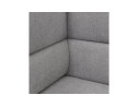 Canapé acoustique 2 places VISAVI avec haut dossier en tissu gris clair