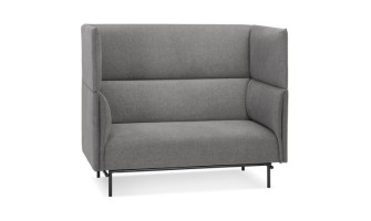 SO06360DG 5404028308608 Canapé acoustique 2 places VISAVI avec haut dossier en tissu gris foncé