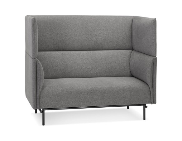 SO06360DG 5404028308608 Canapé acoustique 2 places VISAVI avec haut dossier en tissu gris foncé