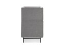 Canapé acoustique 2 places VISAVI avec haut dossier en tissu gris foncé
