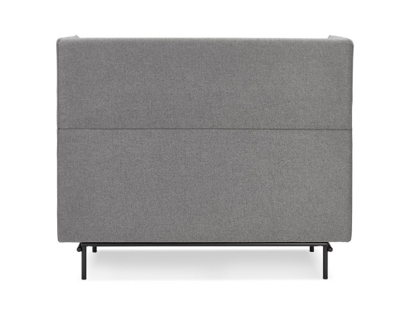 Canapé acoustique 2 places VISAVI avec haut dossier en tissu gris foncé