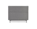 Canapé acoustique 2 places VISAVI avec haut dossier en tissu gris foncé