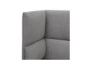 Canapé acoustique 2 places VISAVI avec haut dossier en tissu gris foncé