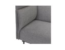 Canapé acoustique 2 places VISAVI avec haut dossier en tissu gris foncé