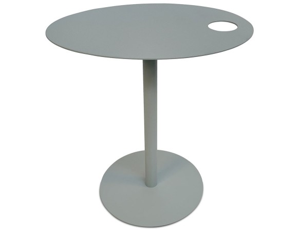 Table dappoint ovale MASA en métal gris