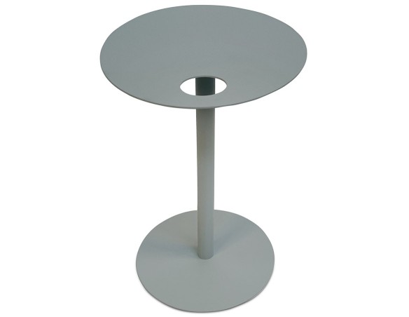 Table dappoint ovale MASA en métal gris
