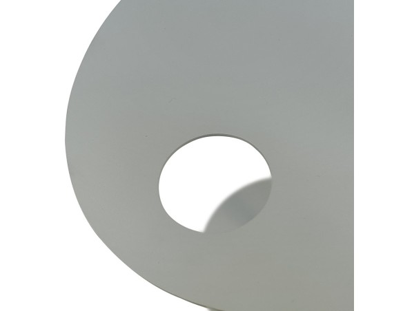 Table dappoint ovale MASA en métal gris