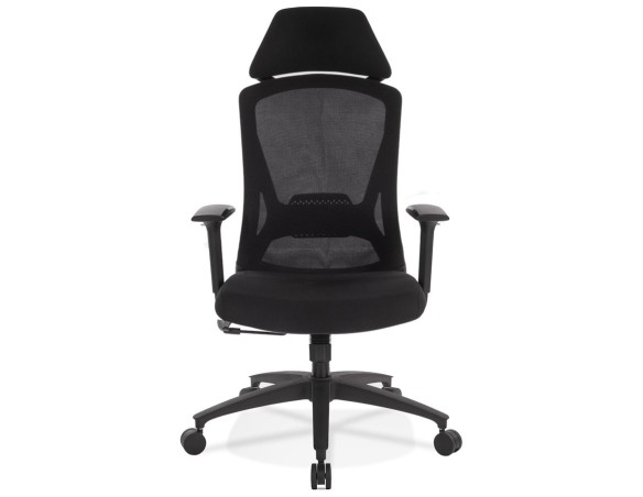 Fauteuil de bureau ergonomique PELIKAN en tissu noir