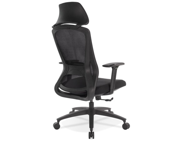 Fauteuil de bureau ergonomique PELIKAN en tissu noir