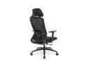 Fauteuil de bureau ergonomique PELIKAN en tissu noir