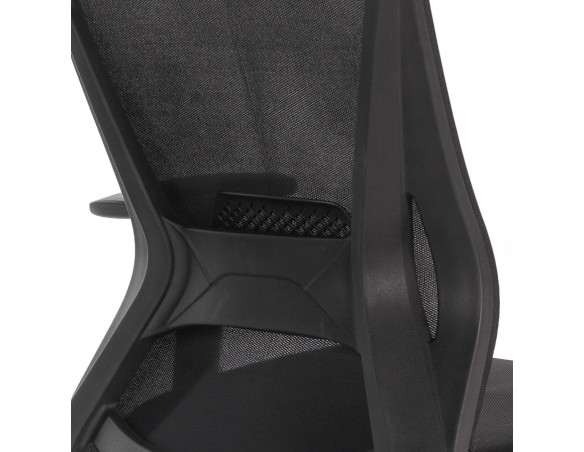 Fauteuil de bureau ergonomique PELIKAN en tissu noir