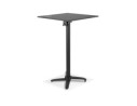 Table haute pliable PENUMBRA carrée noire - 68x68 cm