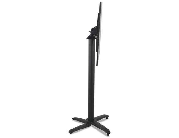 Table haute pliable PENUMBRA carrée noire - 68x68 cm