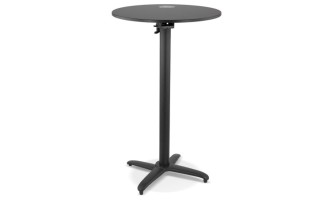 BT01280BLBL 5404028341582 Table haute pliable PENUMBRA ronde noire - à̃ 68 cm