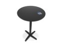 Table haute pliable PENUMBRA ronde noire - 68 cm