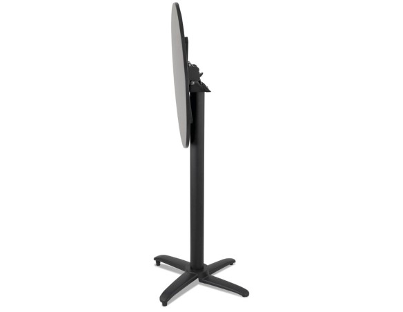 Table haute pliable PENUMBRA ronde noire - 68 cm