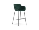 BS04310GEBL 5404028301227 Tabouret de bar avec accoudoirs LARISSA en velours vert