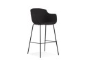 BS04360BLBL 5404028301326 Tabouret de bar avec accoudoirs FORTI en tissu noir