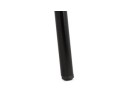 Tabouret de bar avec accoudoirs CALVIN en microfibre brune
