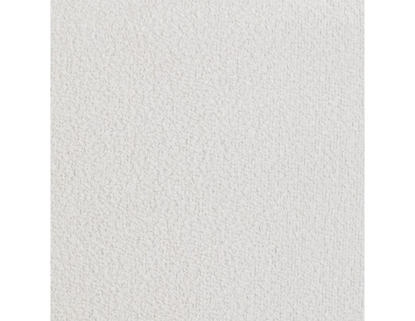 Tabouret de bar design CADRIX en tissu bouclé blanc