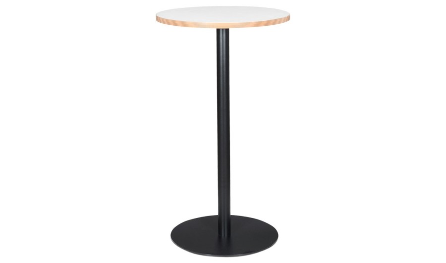 BT00840WHBL 5420072093703 Mange-debout rond POLLUX ROUND blanc avec un pied noir - à̃ 60 cm BT00840WHBL 5420072093703 Mange-debout rond POLLUX ROUND blanc avec un pied noir - à̃ 60 cm