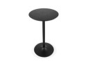 Table haute ronde TAMAGO en bois et métal noir - 60 cm