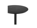 Table haute ronde TAMAGO en bois et métal noir - 60 cm