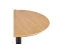 Table haute ronde TAMAGO en bois finition naturelle et métal noir - 60 cm