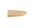Table haute ronde TAMAGO en bois finition naturelle et métal noir - 60 cm