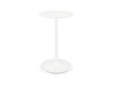 BT01110WHWH 5404028319918 Table haute ronde IDALGO en bois et métal blanc - à̃ 60 cm