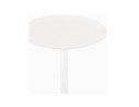 Table haute ronde IDALGO en bois et métal blanc - 60 cm