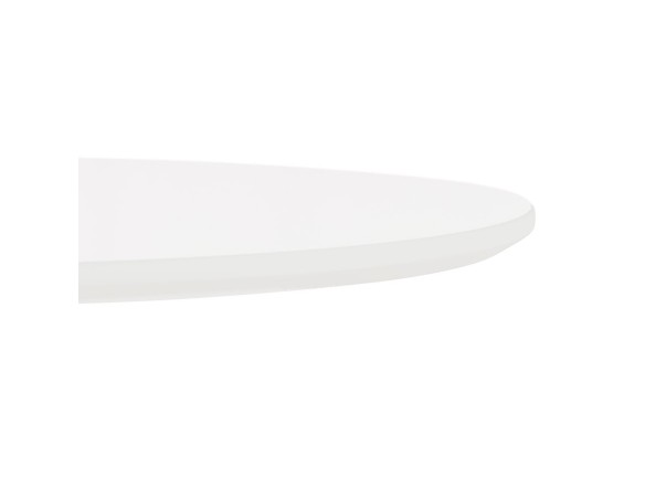 Table haute ronde IDALGO en bois et métal blanc - 60 cm