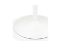 Table haute ronde IDALGO en bois et métal blanc - 60 cm
