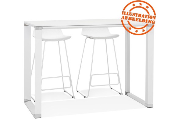 Table haute / bureau haut XLINE HIGH TABLE en bois blanc - 140x70 cm
