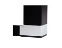 Table haute / bureau haut XLINE HIGH TABLE en bois noir - 140x70 cm