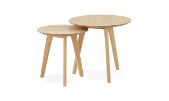 CT00450NA 5420072041551 Tables gigognes ronde GABY en bois naturel