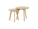 CT00450NA 5420072041551 Tables gigognes ronde GABY en bois naturel