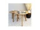 Tables gigognes ronde GABY en bois naturel