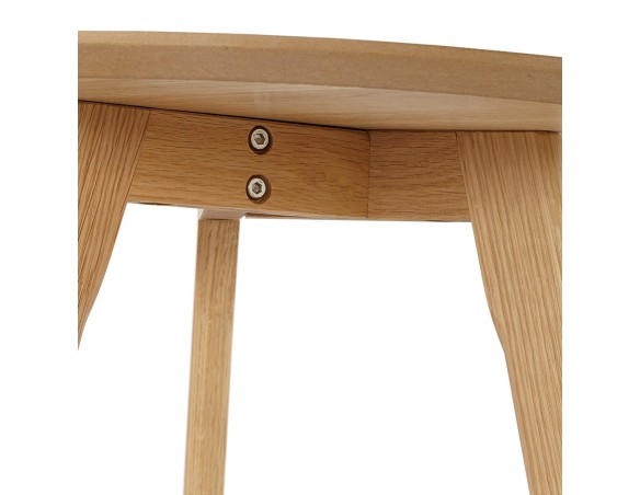 Tables gigognes ronde GABY en bois naturel