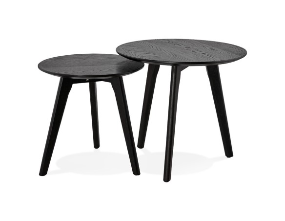 CT00470BL 5420072044934 Tables gigognes ronde GABY noires