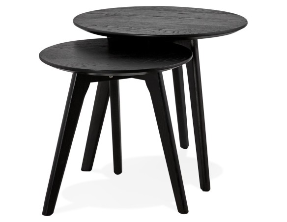 Tables gigognes ronde GABY noires