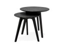 Tables gigognes ronde GABY noires