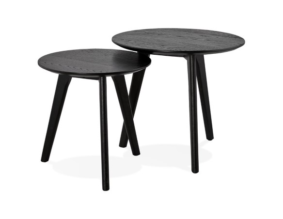 Tables gigognes ronde GABY noires